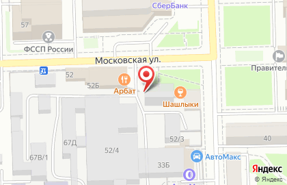Охранное агентство Беркут на Московской улице на карте