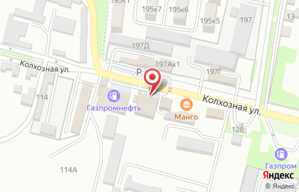 Супермаркет Пятёрочка на Колхозной улице на карте