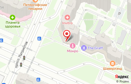 Салон красоты Монро в Красносельском районе на карте