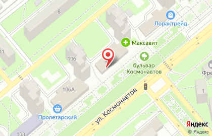 Фристайл на улице Космонавтов на карте