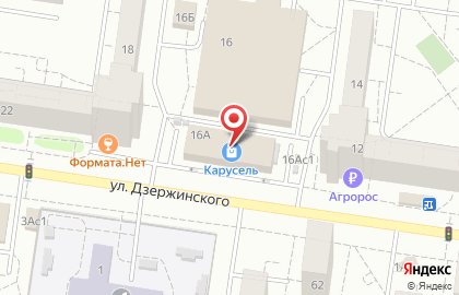 Тари на улице Дзержинского на карте