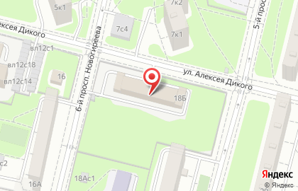 Торгово-развлекательный центр Светофор на улице Алексея Дикого на карте