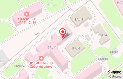 Онкологическая клиническая больница №1 в Москве на карте