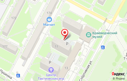 Киоск по продаже печатной продукции, г. Бердск на Спортивной улице на карте