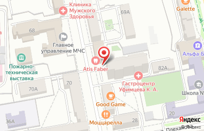 Бизнес-центр Пушкинский в Советском районе на карте