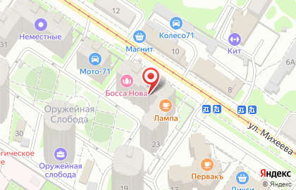 Продуктовый магазин Лазаревская лавка на улице Михеева на карте