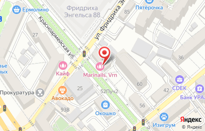 Магазин домашнего текстиля Карбелтекс на улице Фридриха Энгельса на карте
