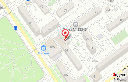 Юго-Западный банк Сбербанка России на улице Космонавтов в Анапе на карте