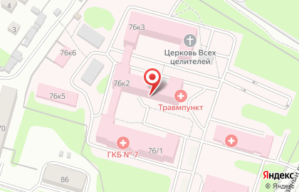 Городская клиническая больница №7 на Петербургском шоссе на карте