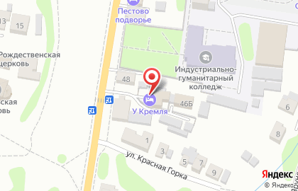 У кремля на карте