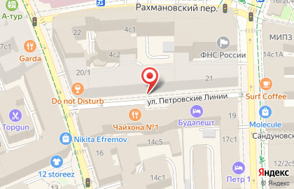 Российская государственная библиотека искусств на улице Петровские Линии на карте