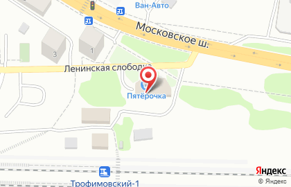 Автомойка самообслуживания Водопад на Московском шоссе на карте