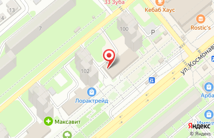 Банкомат Газпромбанк, филиал в г. Липецке на улице Космонавтов, 100 на карте
