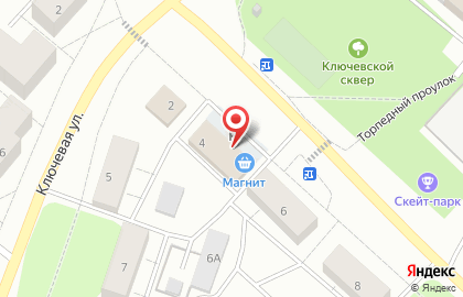 Супермаркет Магнит на Судостроительной улице, 4 на карте