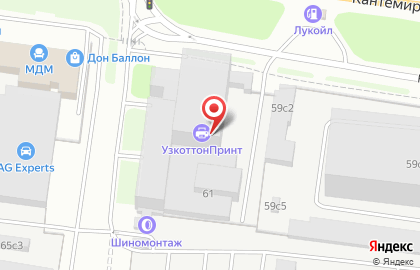 ООО Прометей на Кантемировской улице на карте