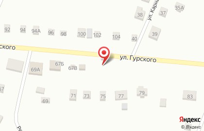 Магазин мяса Мясное подворье на улице Гурского на карте