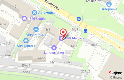 Багетная мастерская Art Room Gallery на улице Дмитрия Ульянова на карте