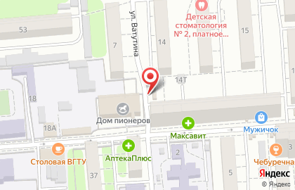 Киоск по ремонту обуви, Коминтерновский район в Политехническом переулке на карте