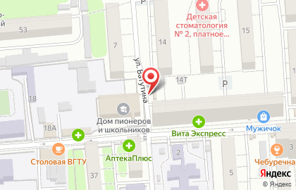 Киоск по изготовлению ключей, Коминтерновский район в Политехническом переулке на карте