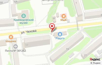 Автомат по продаже питьевой воды Пять Родников на улице Чехова на карте
