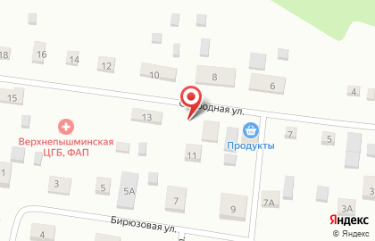 Продуктовый магазин на Огородной, 9а, пос. Санаторный на карте