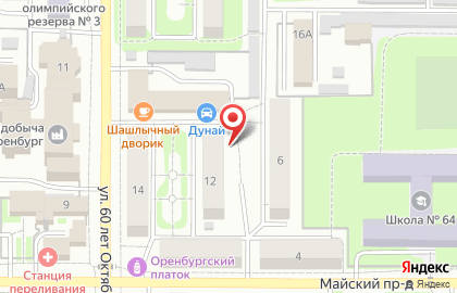 Швейное ателье на ул. 60 лет Октября, 14а на карте