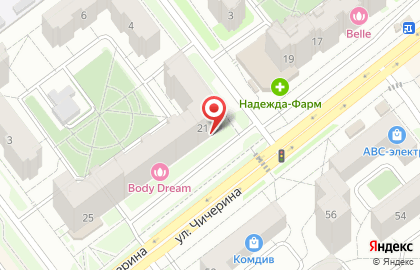 Магазин крафтового и разливного пива Крафт бир на улице Чичерина на карте
