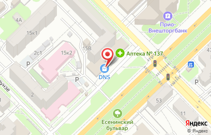 Супермаркет цифровой и бытовой техники DNS в Советском округе на карте