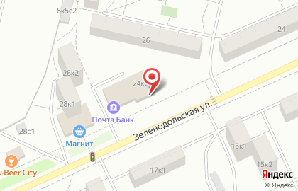 Магазин молочной продукции на Зеленодольской улице на карте