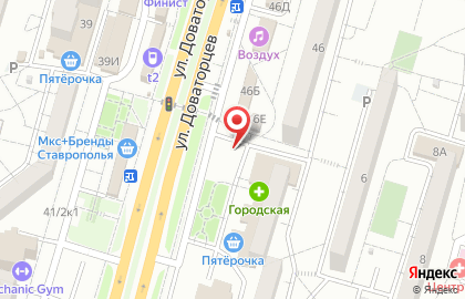 Магазин по продаже овощей и фруктов, на ул. Доваторцев, 39 к3 на карте