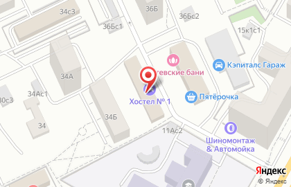 Хостел №1 на метро Войковская на карте
