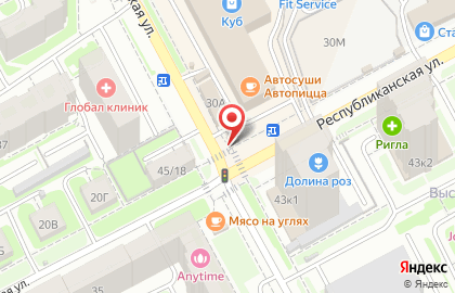 Магазин фруктов и сухофруктов на Полтавской улице на карте