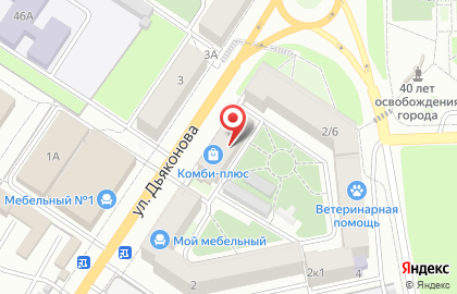 Магазин электроники и бытовой техники Комби-плюс на карте