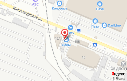 Торговый дом АртСталь на Кисловодском шоссе на карте