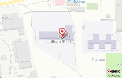 Средняя общеобразовательная школа №145 в Советском районе на карте