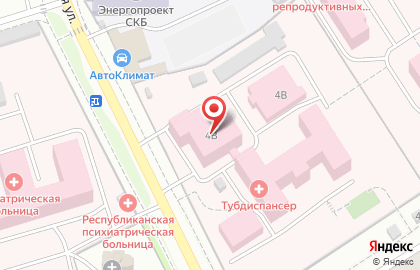 Противотуберкулезный диспансер на улице Пирогова на карте