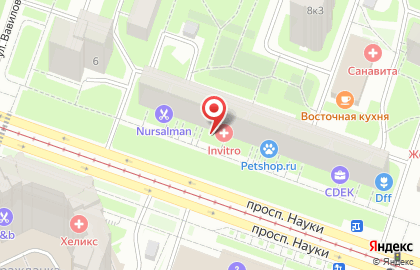 Парикмахерская на проспекте Науки, 8 к1 на карте