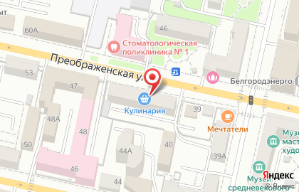 Магазин Кулинария на Преображенской улице на карте