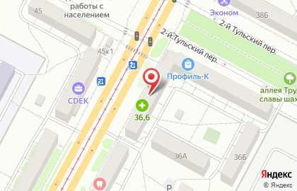 Аптека Аптека 36.6 на проспекте Шахтёров на карте