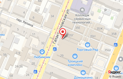City Line на Галактионовской улице на карте