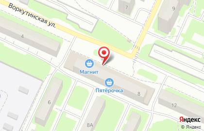 Аптека Антей на Воркутинской улице на карте