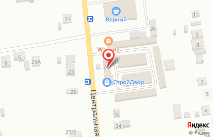 Точка продаж металлопроката на Центральной улице в Новониколаевском на карте