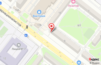 Салон оптики Элит оптика на улице Интернационалистов на карте