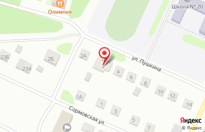Спортивный клуб Олимпия в Нижнем Новгороде на карте