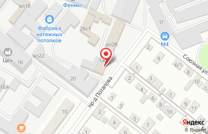 Автосервис RemZona48 в Октябрьском районе на карте