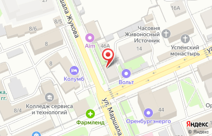 Участковый пункт полиции Отдел полиции №2, Оренбургское, межмуниципальное управление МВД России на улице Маршала Жукова на карте