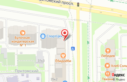 Деловой центр Проспект на Притомском проспекте на карте