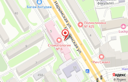 Банкомат ВТБ на Нарымской улице, 5 на карте