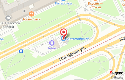 Автомойка самообслуживания Автомойка №1 в Санкт-Петербурге на карте