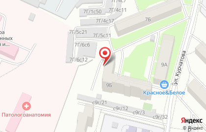 Лучик на улице Курчатова на карте